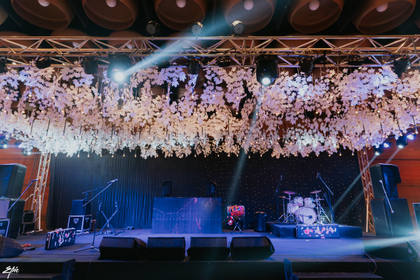 Stage and Ceiling — Sangeet decor — Alila Diwa Goa